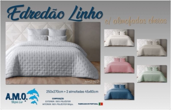 Linen Edredon with pillows AMO 1102