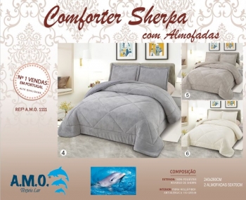 AMO 1111 - Comforter Sherpa with Pillowcases