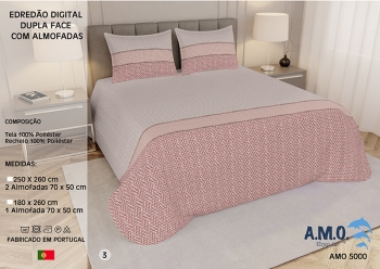 2 Side Digital Printed Summer Quilt - AMO 5000 - 3