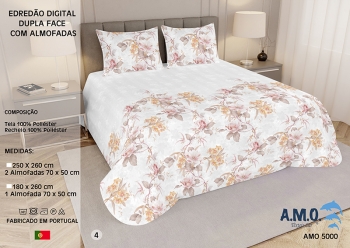 2 Side Digital Printed Summer Quilt - AMO 5000 - 4