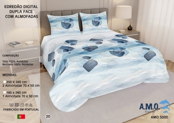 2 Side Digital Printed Summer Quilt - AMO 5000 - 20