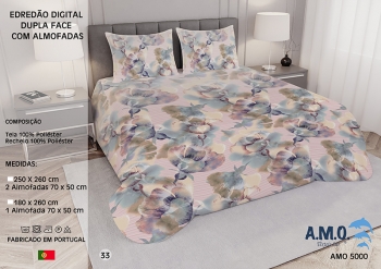 2 Side Digital Printed Summer Quilt - AMO 5000 - 33