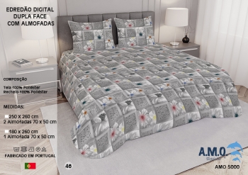 2 Side Digital Printed Summer Quilt - AMO 5000 - 46