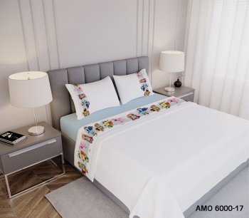 AMO 6000 - Digital Printed Cotton Bed Set - 17