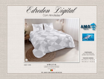 AMO 1900 - Digital Printed Summer Quilt with Pillowcases - 2