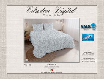 AMO 1900 - Digital Printed Summer Quilt with Pillowcases - 6