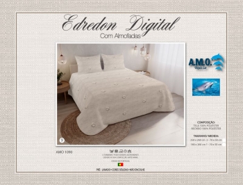 AMO 1900 - Digital Printed Summer Quilt with Pillowcases - 9