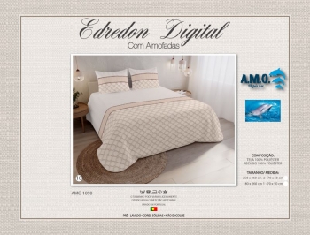 AMO 1900 - Digital Printed Summer Quilt with Pillowcases - 10