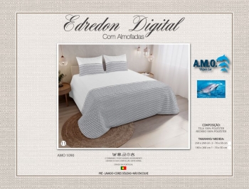 AMO 1900 - Digital Printed Summer Quilt with Pillowcases - 11