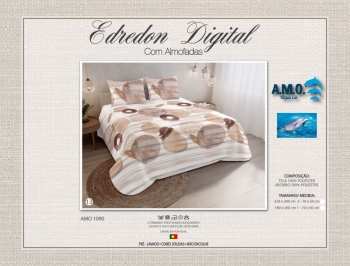 AMO 1900 - Digital Printed Summer Quilt with Pillowcases - 13