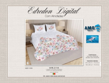 AMO 1900 - Digital Printed Summer Quilt with Pillowcases - 14