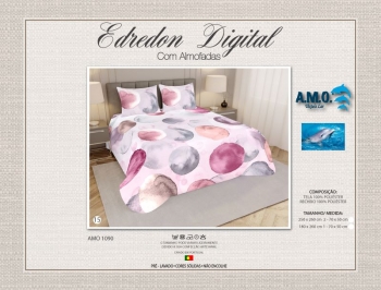 AMO 1900 - Digital Printed Summer Quilt with Pillowcases - 15