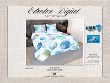 AMO 1900 - Digital Printed Summer Quilt with Pillowcases - 16