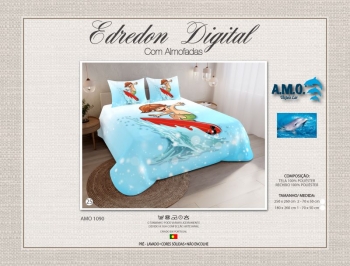 AMO 1900 - Digital Printed Summer Quilt with Pillowcases - 25