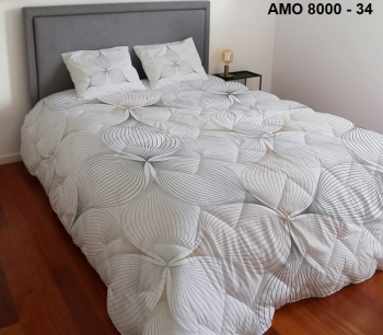 AMO 8000 - Digital Printed Edredon with Sherpa and pillowcases - 34