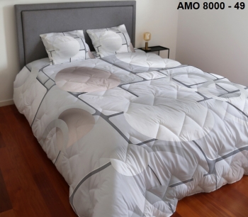 AMO 8000 - Digital Printed Edredon with Sherpa and pillowcases - 49