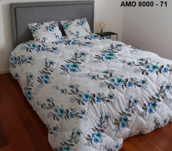 AMO 8000 - Digital Printed Edredon with Sherpa and pillowcases - 71