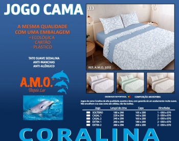 AMO 1032 Jogo Cama Coralina Desenho 113