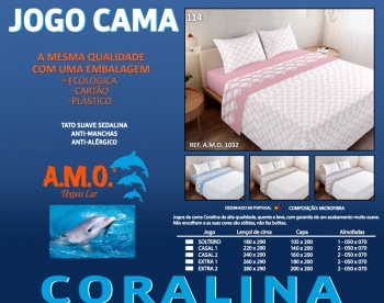 AMO 1032 Jogo Cama Coralina Desenho 114