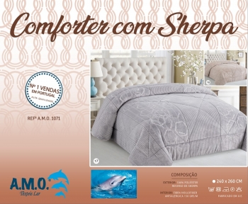 AMO 1071 - Comforter com sherpa